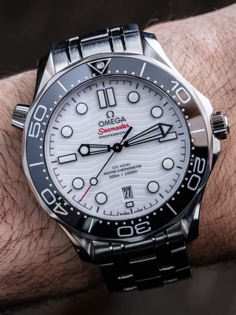 omega seamaster white dial watch